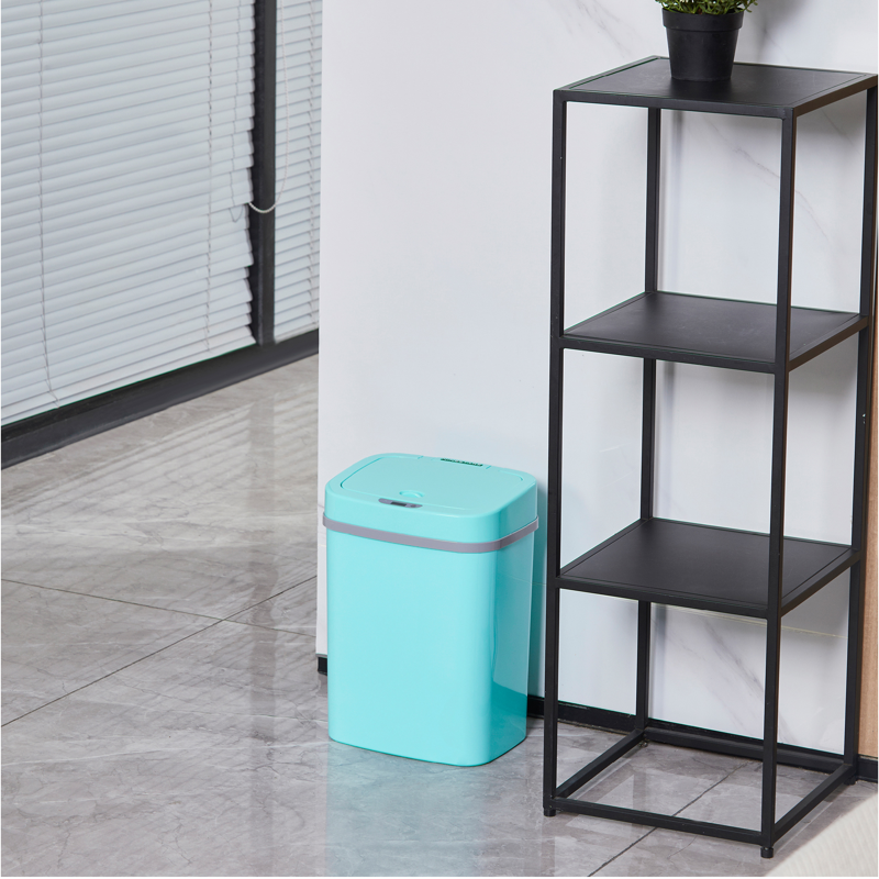 Automatic Trash Can - 3.2 Gallon Motion Sensor Garbage Bin, Teal