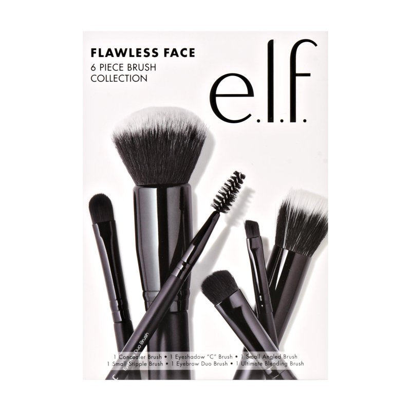 6-Piece Professional Makeup Brush Set for Face and Eyes