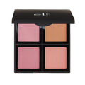 4-Shade Powder Blush Palette - Long-Lasting Pigmented Makeup