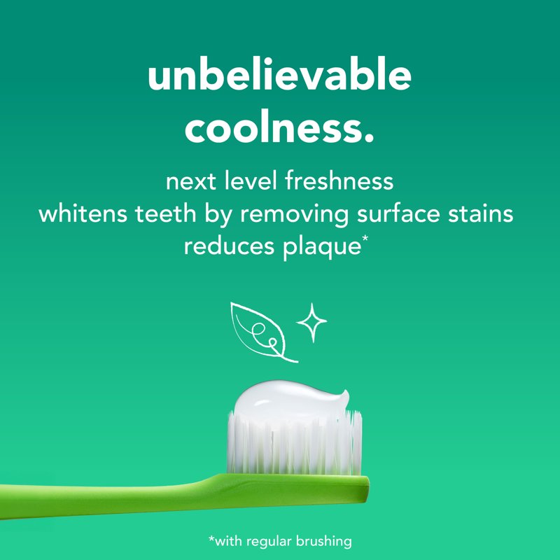Natural Spearmint Fluoride-Free Whitening Toothpaste for Bad Breath, 5 Oz