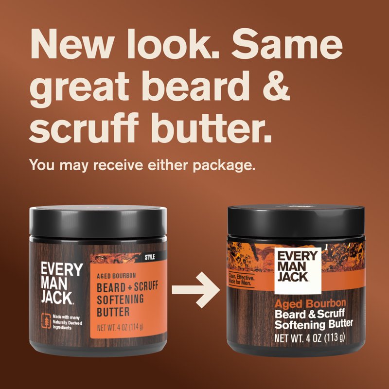 Aged Bourbon Beard Butter for Men - Hydrating & Softening 4 oz