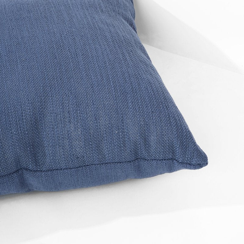 Washed Indigo 18x18 Inch Polyester Decorative Pillow - Textured Indoor Accent Cushion - Variation of THIS listing