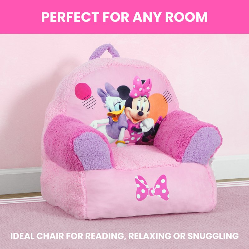 Cozy Plush Toddler Chair with Character Graphics - Multiple Options