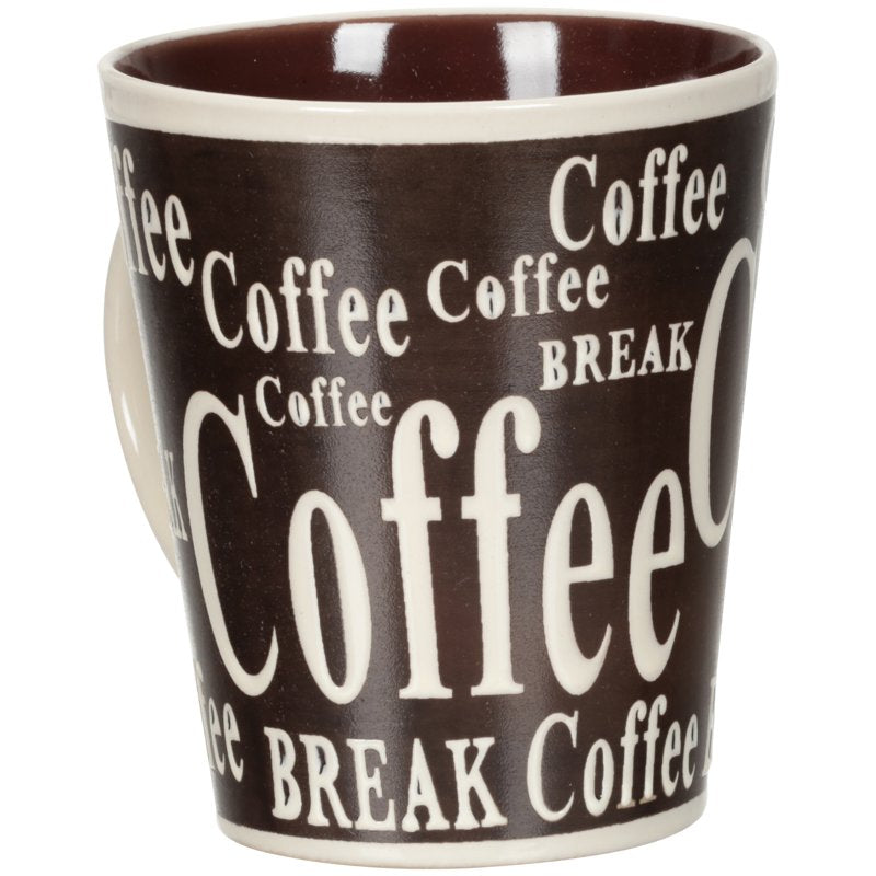 8-Piece Coffee Mug and Spoon Set - Assorted Colors, 13 oz