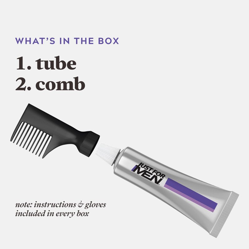 Men's Gray Hair Blending Color - Ammonia-Free Comb-In Formula (Pack of 3)