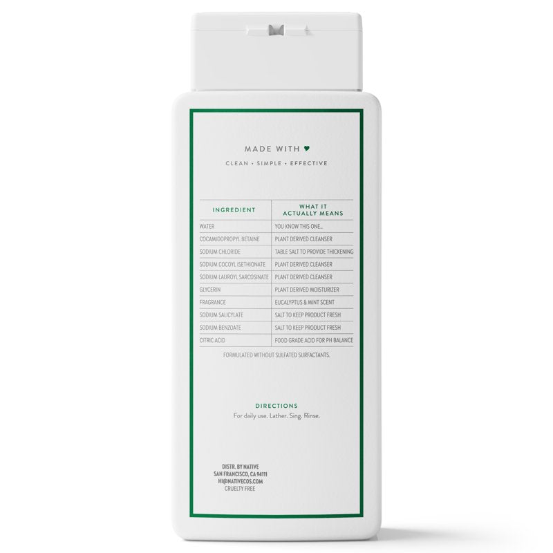 Sulfate-Free Eucalyptus & Mint Body Wash for Men & Women - 18 fl oz