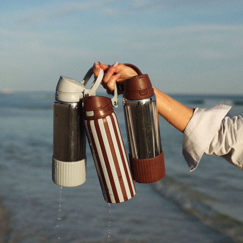 32oz Stainless Steel 2-in-1 Straw & Chug Water Bottle - Oxblood