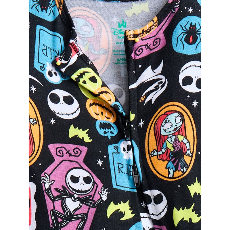 Nightmare Before Christmas Baby Boys Halloween Sleep Footed One-Piece - Newborn Variant