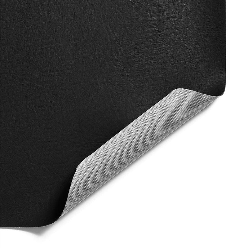 Vinyl Faux Leather Fabric by the Yard - 54 Inch Black Craft Material