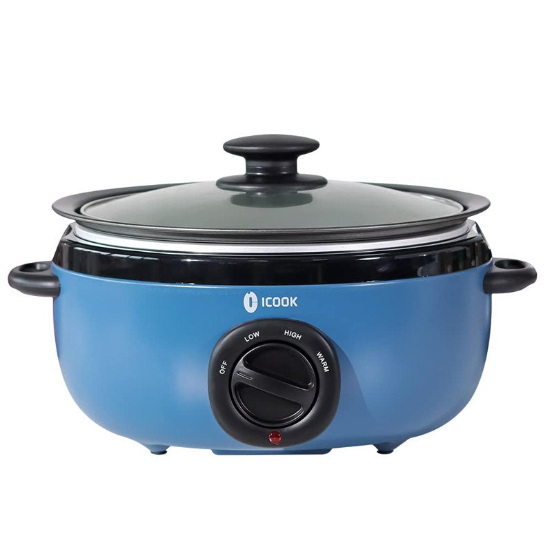 6.5 Quart Slow Cooker - Blue