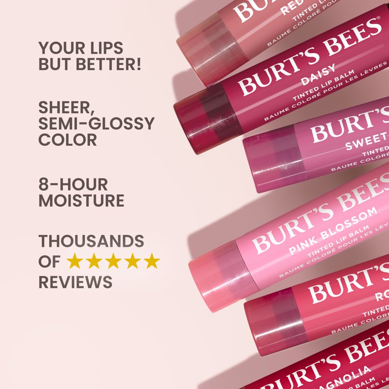 Tinted Lip Balm - Red Dahlia Deep Red Moisturizing Lip Care