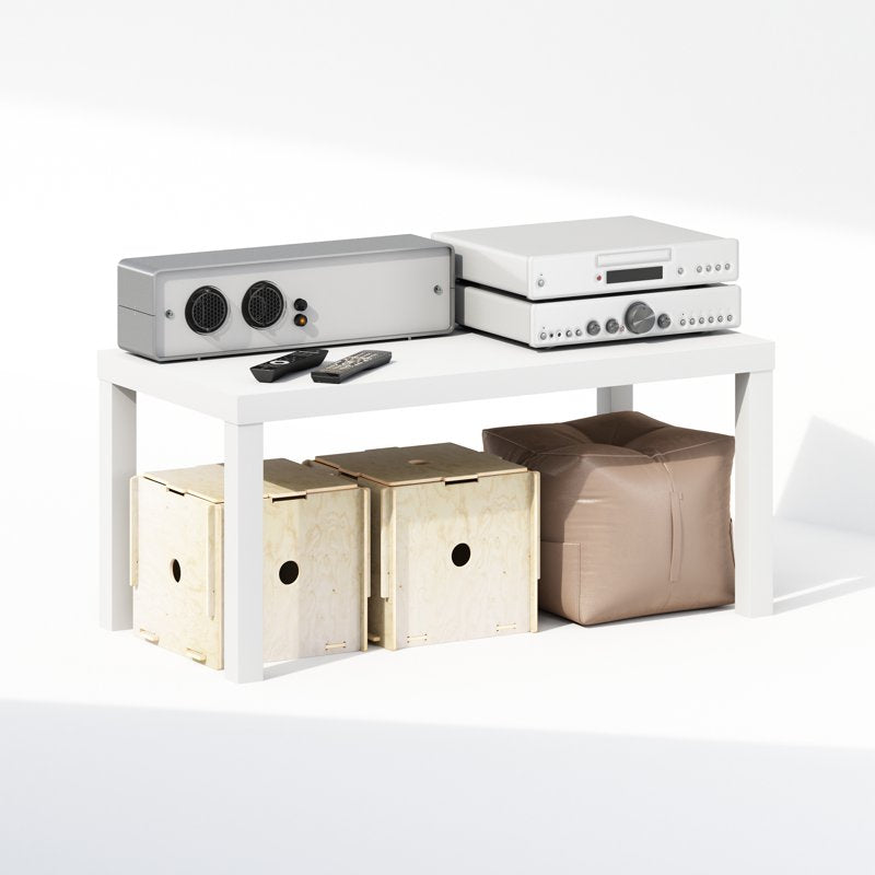 Compact Modern TV Stand for TVs up to 43 Inches - White