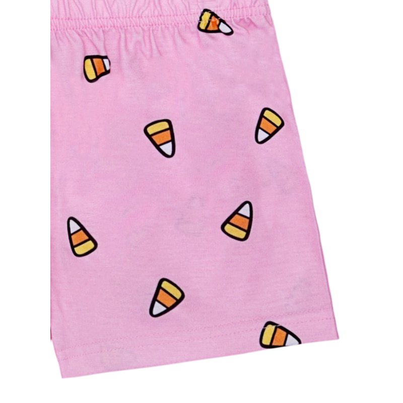 Girls Pajama Set with Minnie Mouse Short Sleeve Top & Shorts - Pink, Size 10/12