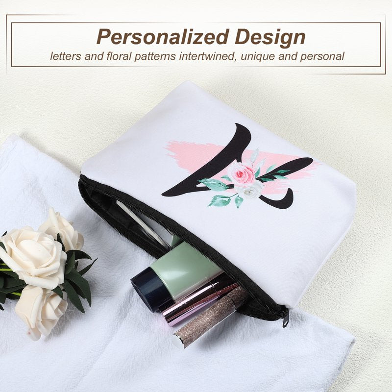 Personalized Makeup Bag - Small Monogrammed Cosmetic Purse