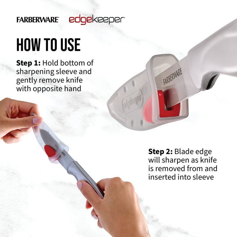 3.5-Inch Stainless Steel Paring Knife with Self-Sharpening Sleeve