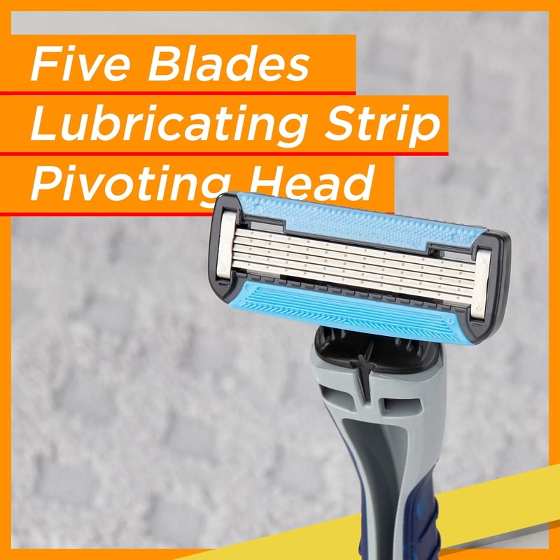5-Blade Disposable Razors for Men