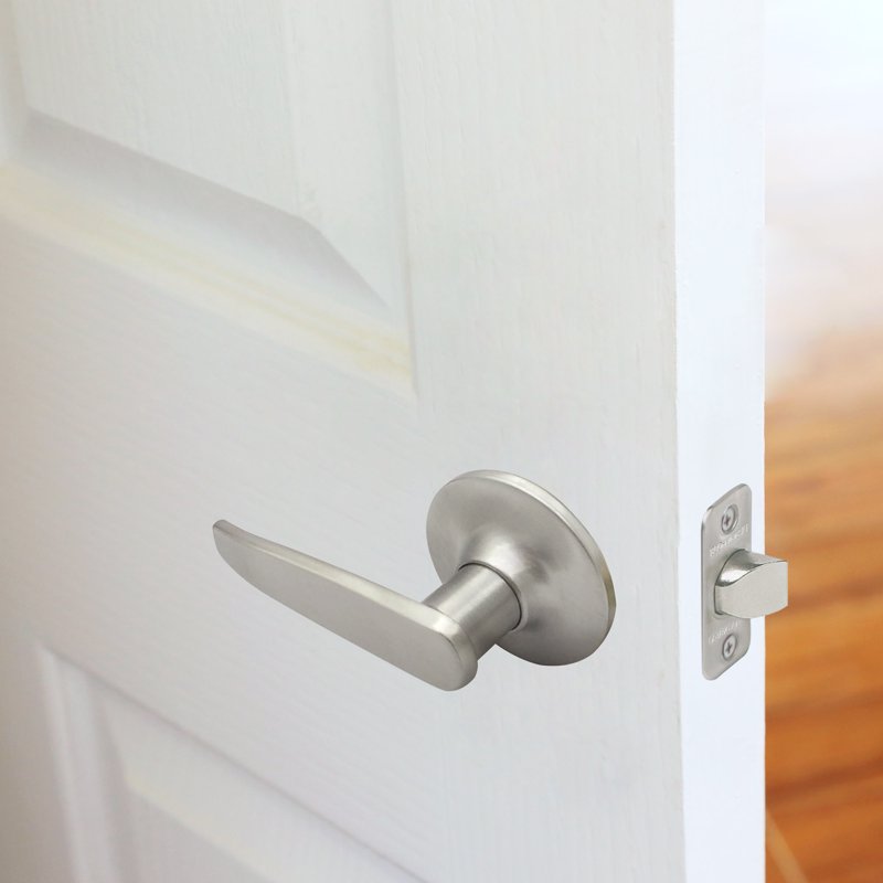 Passage Latch - 2-Way Adjustable Door Lock for Standard Doors