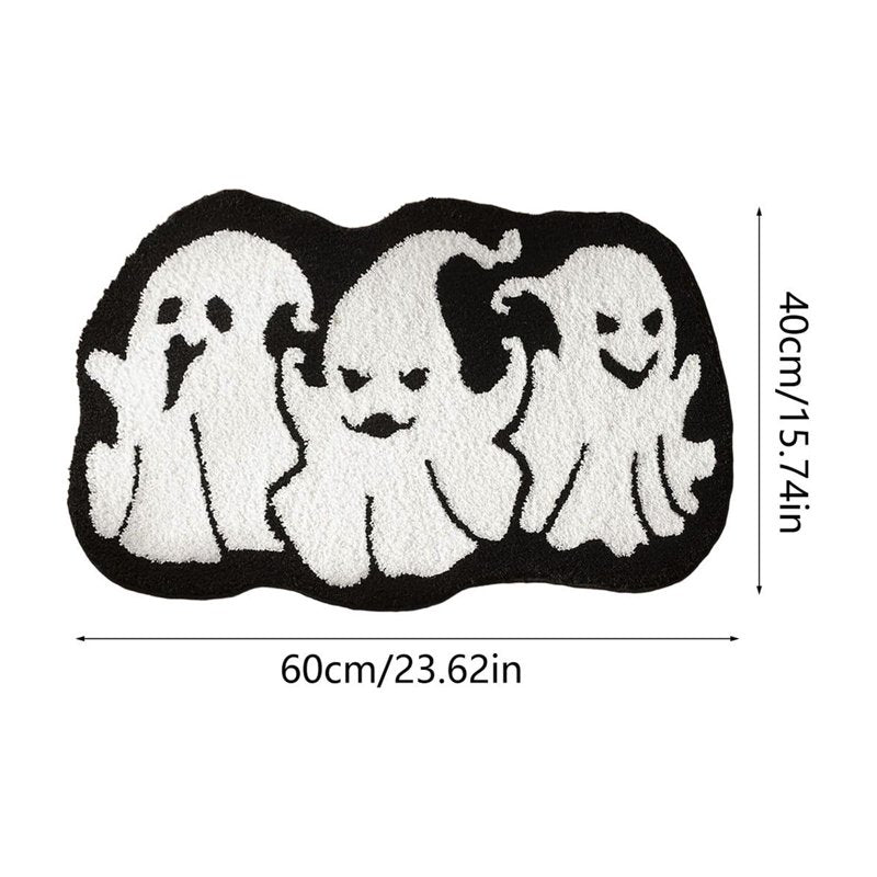 Halloween Ghost Bath Mat - 10_Ghost Bath Mat_J Spooky Welcome Floor Rug