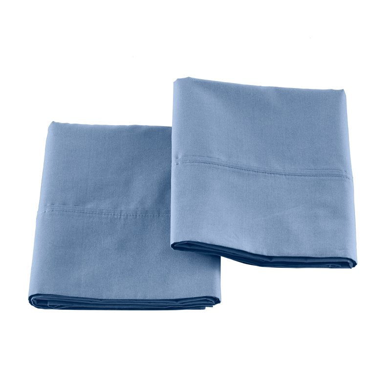 Better Homes & Gardens Queen Cotton Percale Pillowcases - Blue Water, 2 Pack