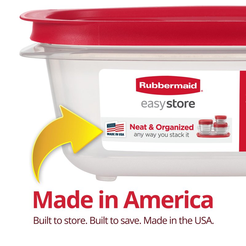 7.81-Cup Square Food Storage Container with Lid - Durable & Stackable