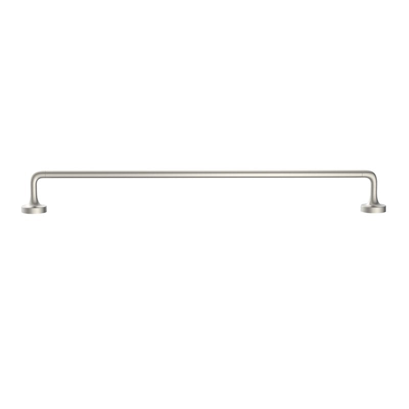(1 Pack) Modern Wall Mount Towel Bar Satin Nickel - Single, Bathroom Accessories