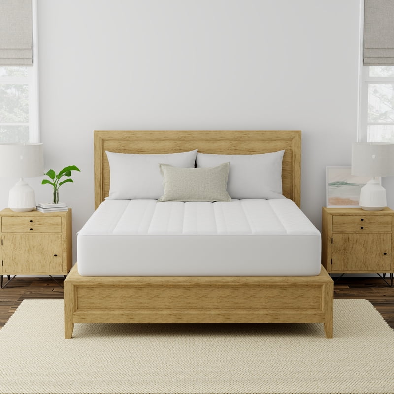 AllerEase Ultimate Mattress Pad Full - Allergy Protection & Temperature Balancing