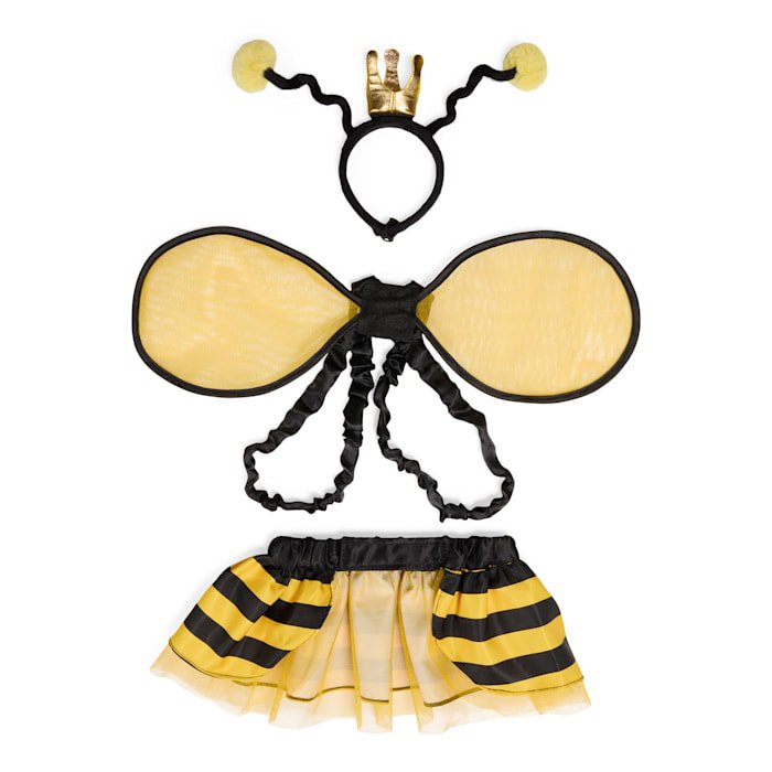 Petco Queen Bee 3-Piece Pet Halloween Costume Small - Bumblebee Wings, Crown & Tutu