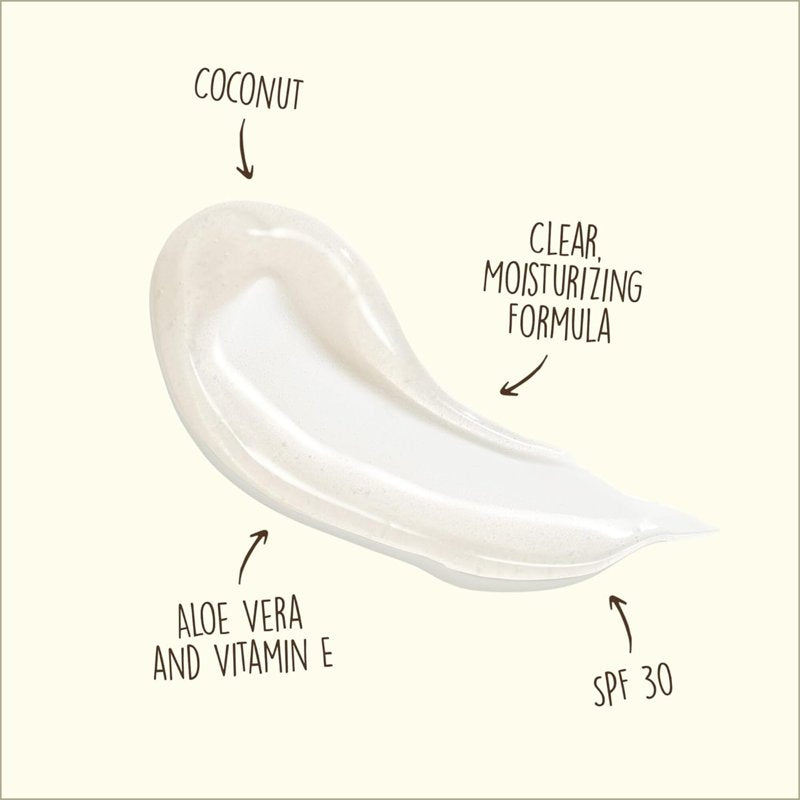Moisturizing Sunscreen Lip Balm SPF 30 - Coconut Flavored Lip Protection