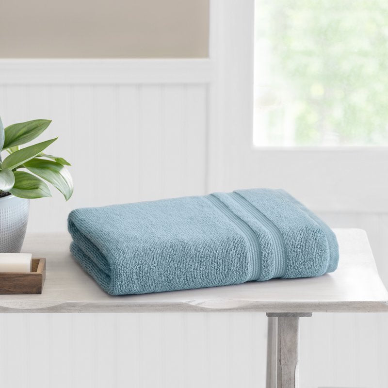 Mainstays Blue Linen Performance Bath Towel - Quick Dry, 30x54 Inches, Fade Resistant - Variation of THIS listing
