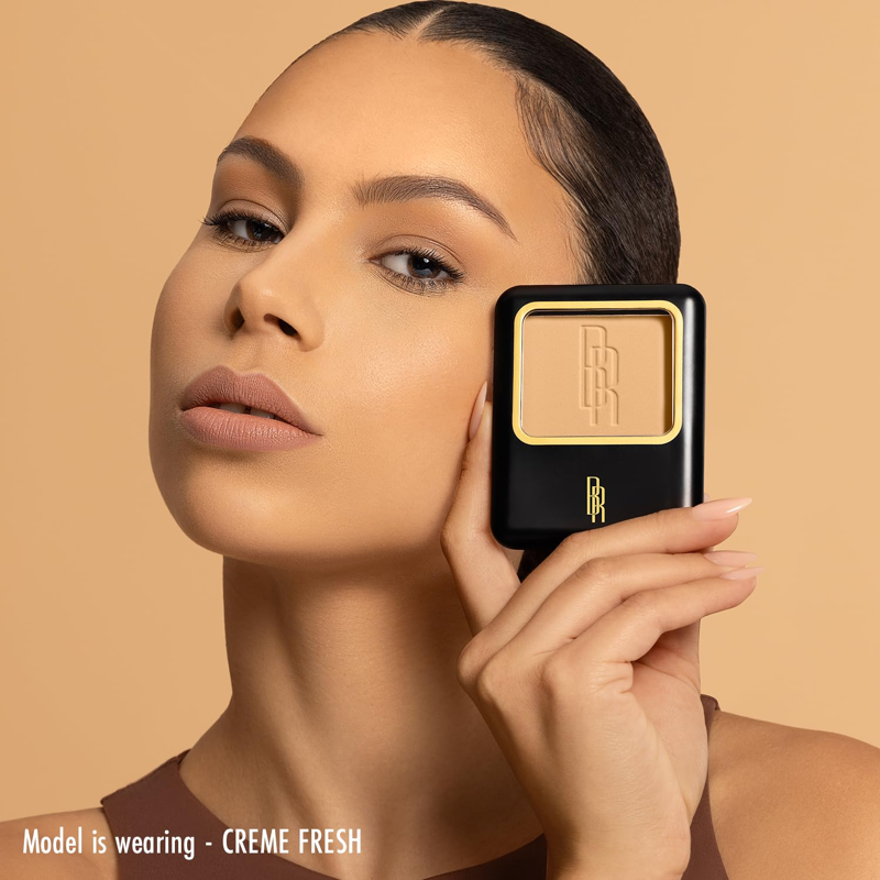 Pressed Face Powder for Deep Skin Tones - Matte Finishing Compact