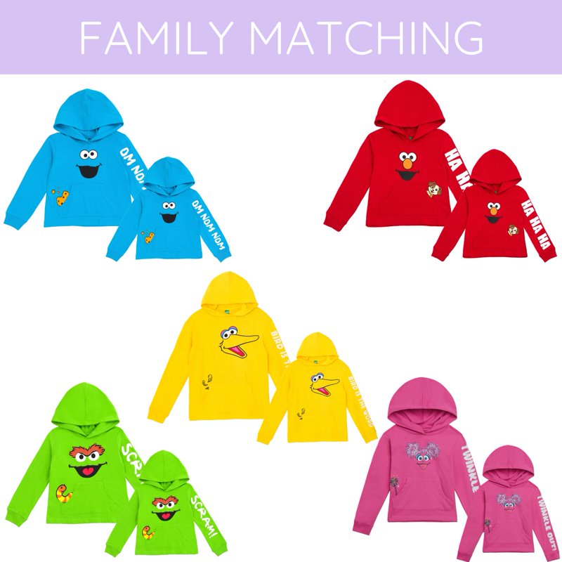 Elmo Family Matching Hoodie - Infant to Toddler, Red, 18 Months