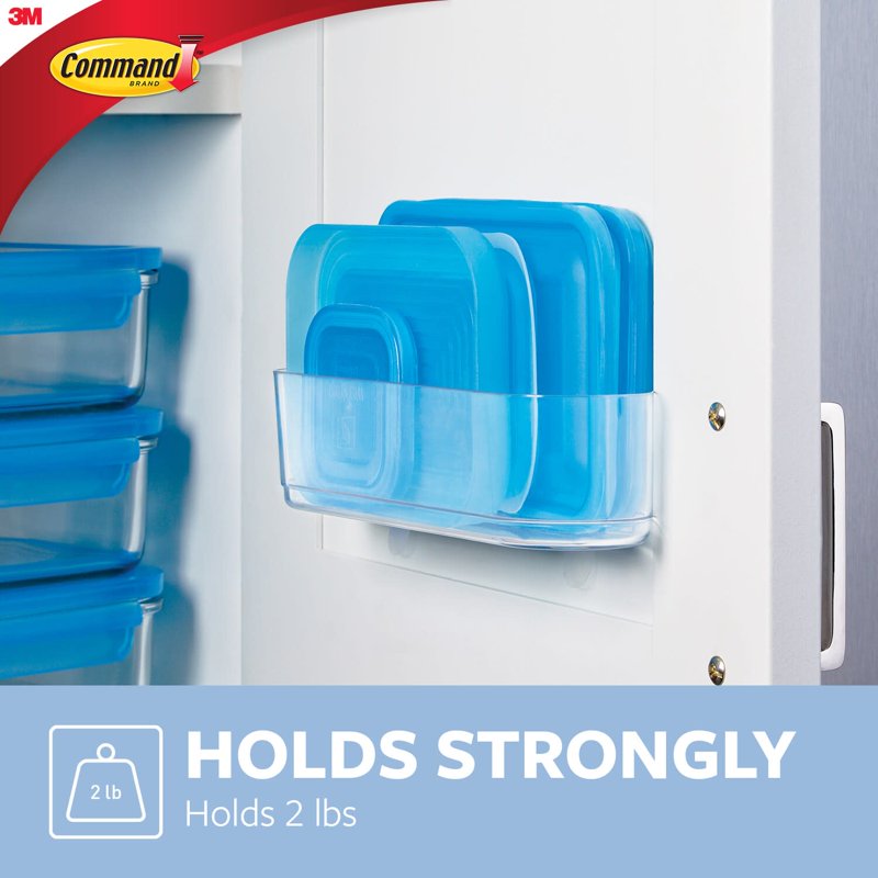 Command Medium Caddy - Clear Bathroom & Kitchen Organization, Single Variation