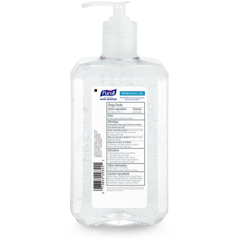 Advanced Hand Sanitizer Gel - 24 oz Pump Bottle