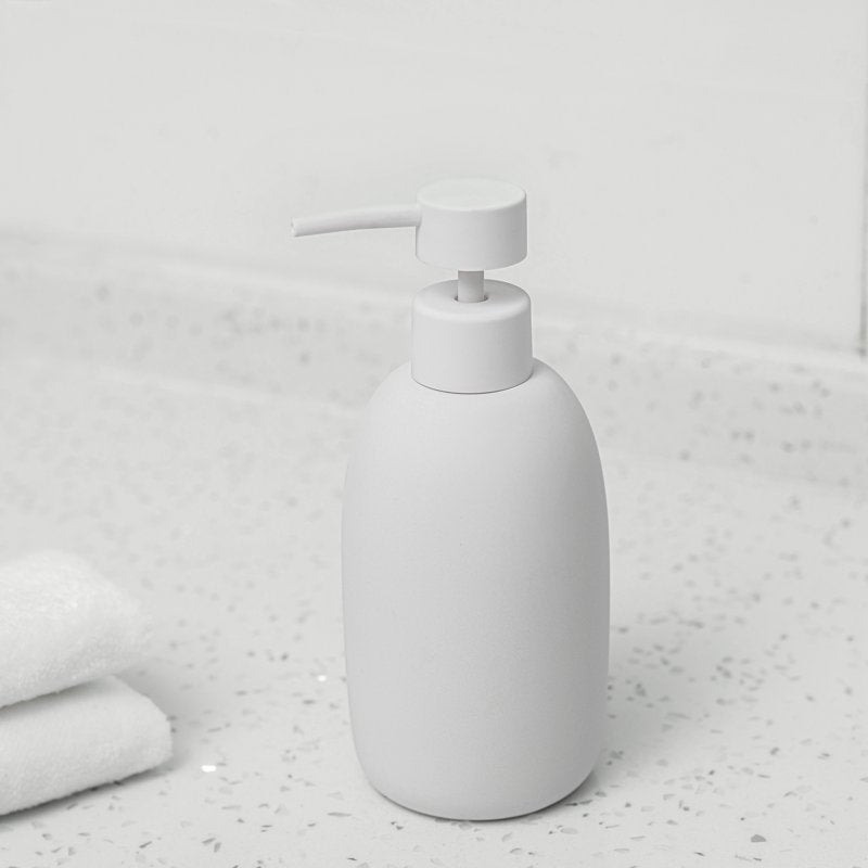 Mainstays Ceramic Stoneware Bath Accessory Set - White, 2 Pack