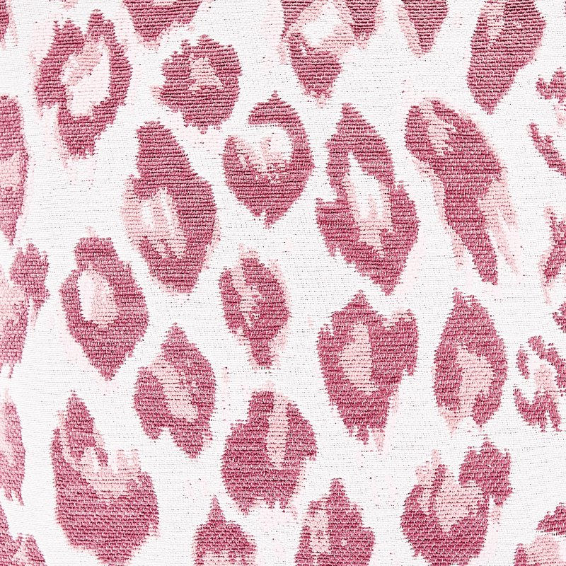 Pink Leopard Print Decorative Pillow - 18x18 Inch Square Accent Cushion - Pink