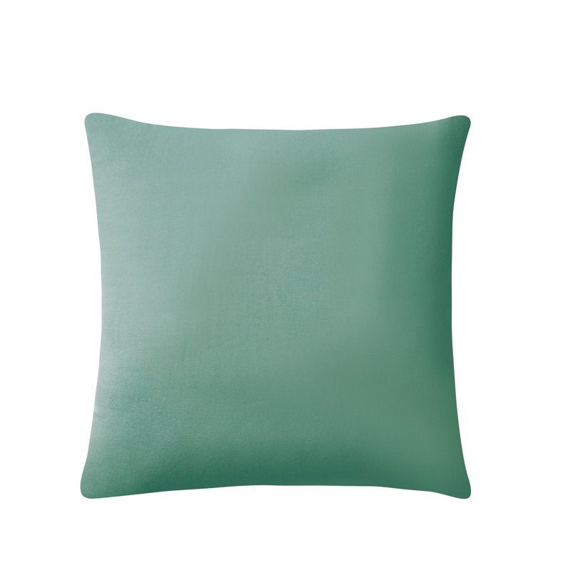 Blue Cable Knit Cotton Decorative Pillow 18x18 Inch Home Accent Cushion - VCNY Home Dublin