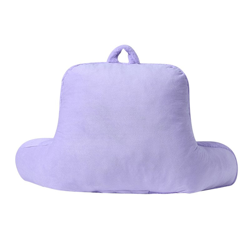 Mainstays Faux Fur Plush Bedrest Pillow - Specialty Size Lilac Bud