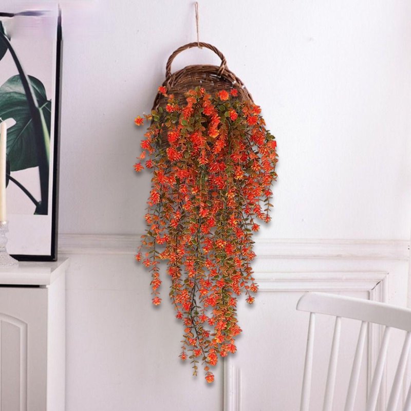 Artificial Fall Leaf Garland - Halloween Hanging Vine for Fireplace, Door & Wall Decor 30 Inch - Variation E1