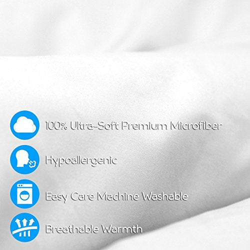 Twin Fitted Bed Sheets - Ultra-Soft Microfiber, Deep Pocket, Gray, 2-Pack