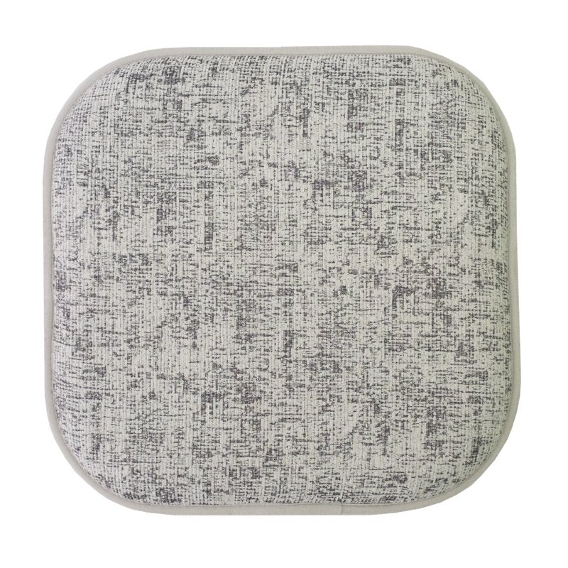 Memory Foam No Slip Chair Pad Cushion 2 Pack - Black & White