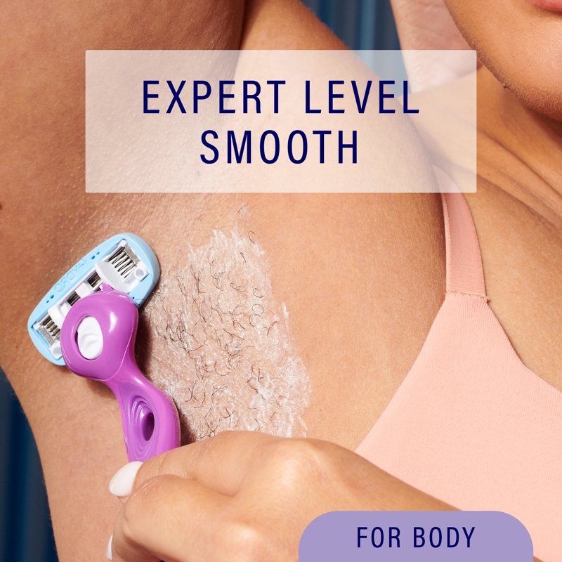 Moisturizing Women's Razor Blade Refills, 5-Blade Cartridges - 6 Count