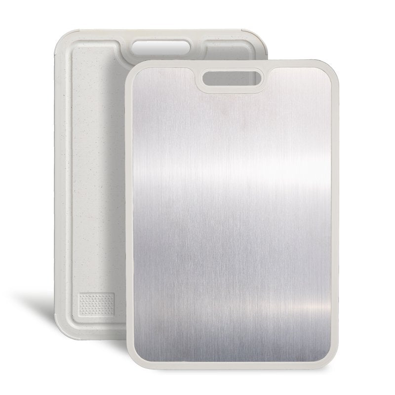 Double-Sided Titanium Chopping & Cutting Board - Cream