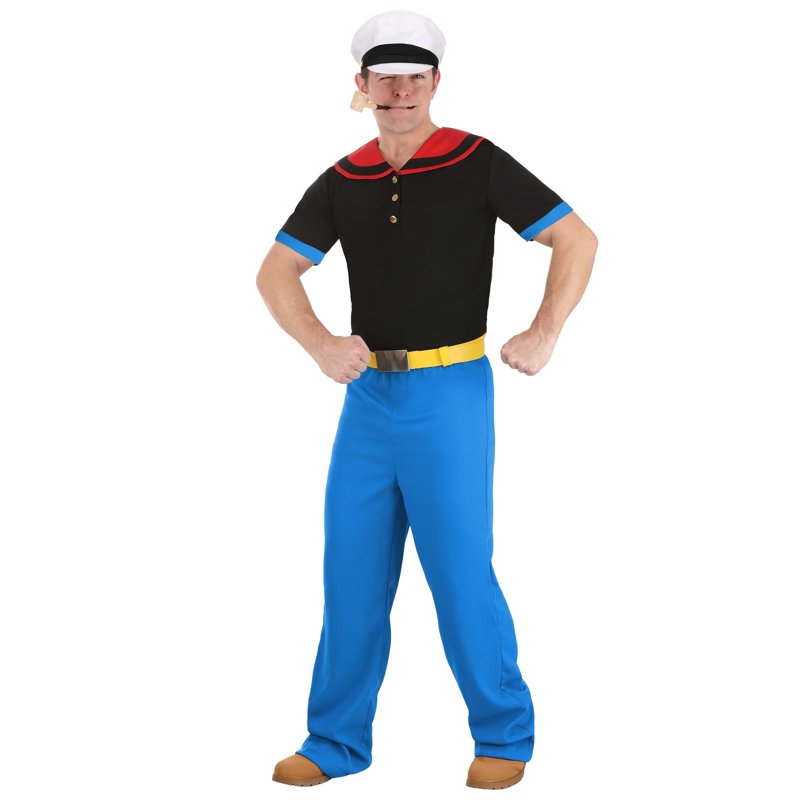 Men's Premium Popeye Costume L - Adult Cartoon Cosplay Outfit