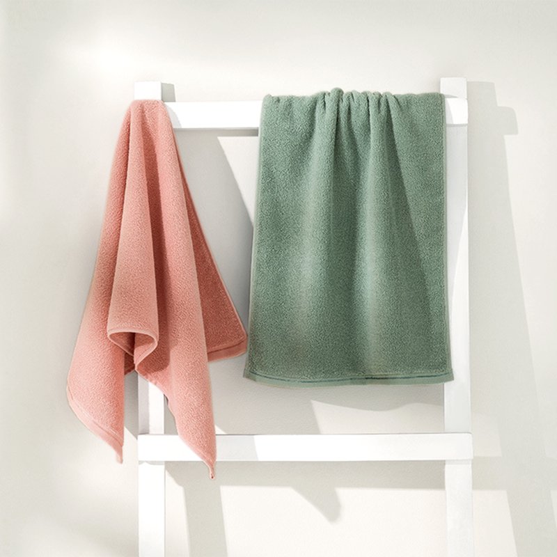 Cotton Hand Towels Set - Soft Absorbent Bathroom & Kitchen Towels, Dark Cyan 2-Piece