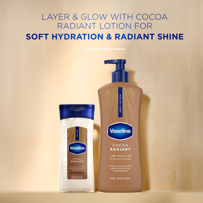 Intensive Care Cocoa Radiant Body Gel Oil with Pure Cocoa Butter