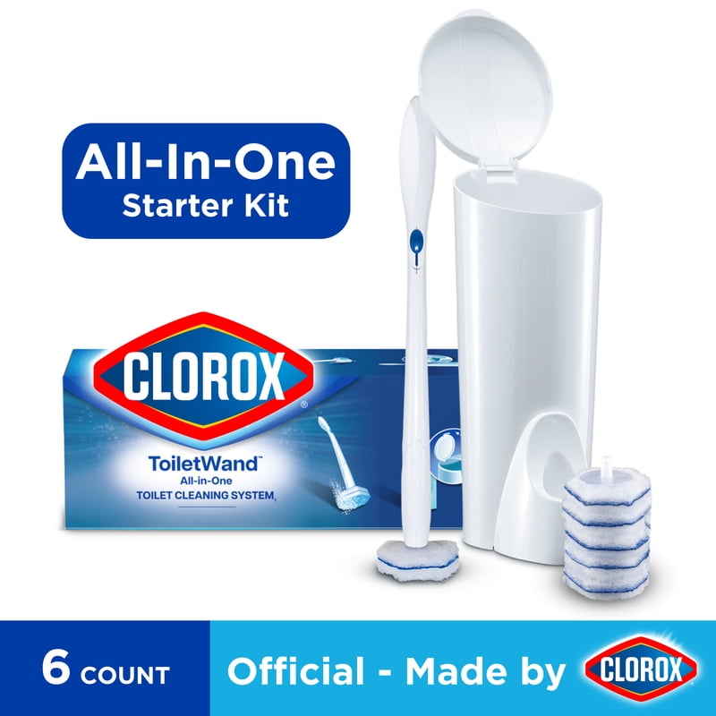 Clorox ToiletWand Disposable Toilet Cleaning System - 6 Pack with Caddy & Refills - Variation 6