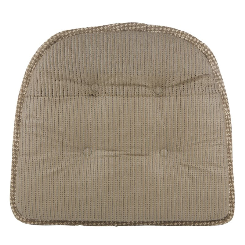 Non-Slip Rembrandt Tufted Chair Cushions - Set of 4, Tan