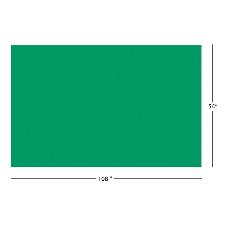 Green Rectangular Plastic Table Cover - 54 x 108 Inches - Single