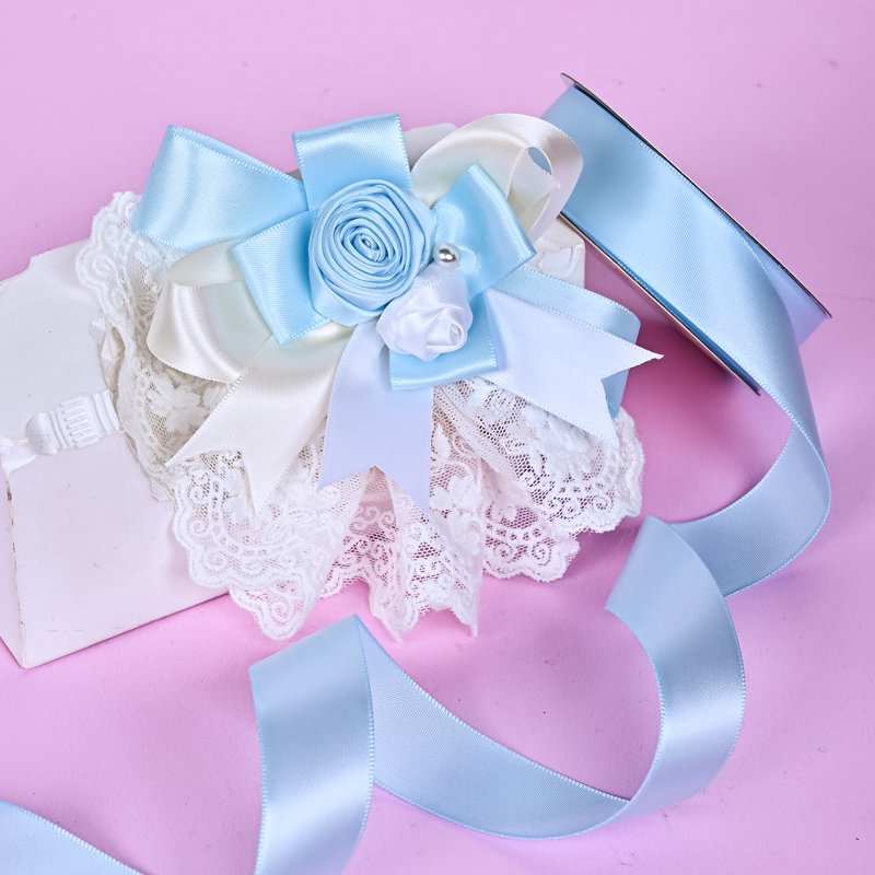 Cream Satin Ribbon 7 Yards - Elegant Crafting & Gift Wrap Accessory