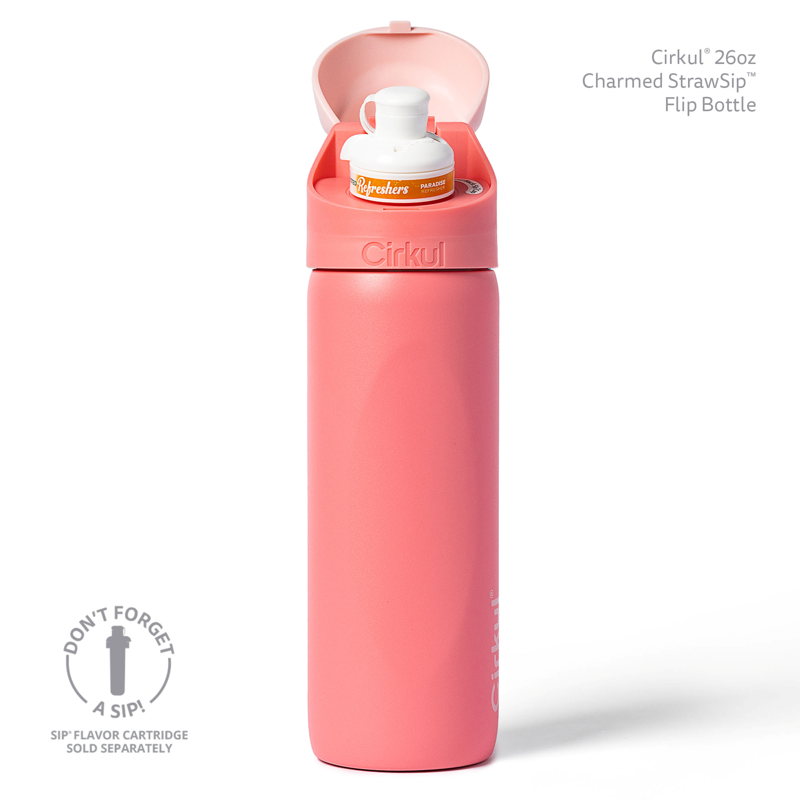 26oz Stainless Steel Flip Water Bottle - Charmed